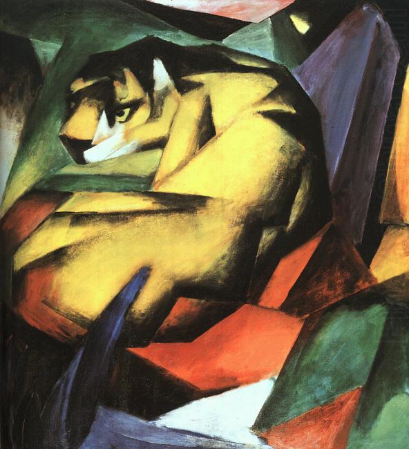 Franz Marc Tiger china oil painting image